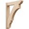 Ekena Millwork 5 1/2-in W x 24-in D x 32-in H Balboa Slat Rough Cedar Woodgrain TimberThane Outlooker, Primed Tan OUTUR055X24X32BOA24RCPR - alternate 1